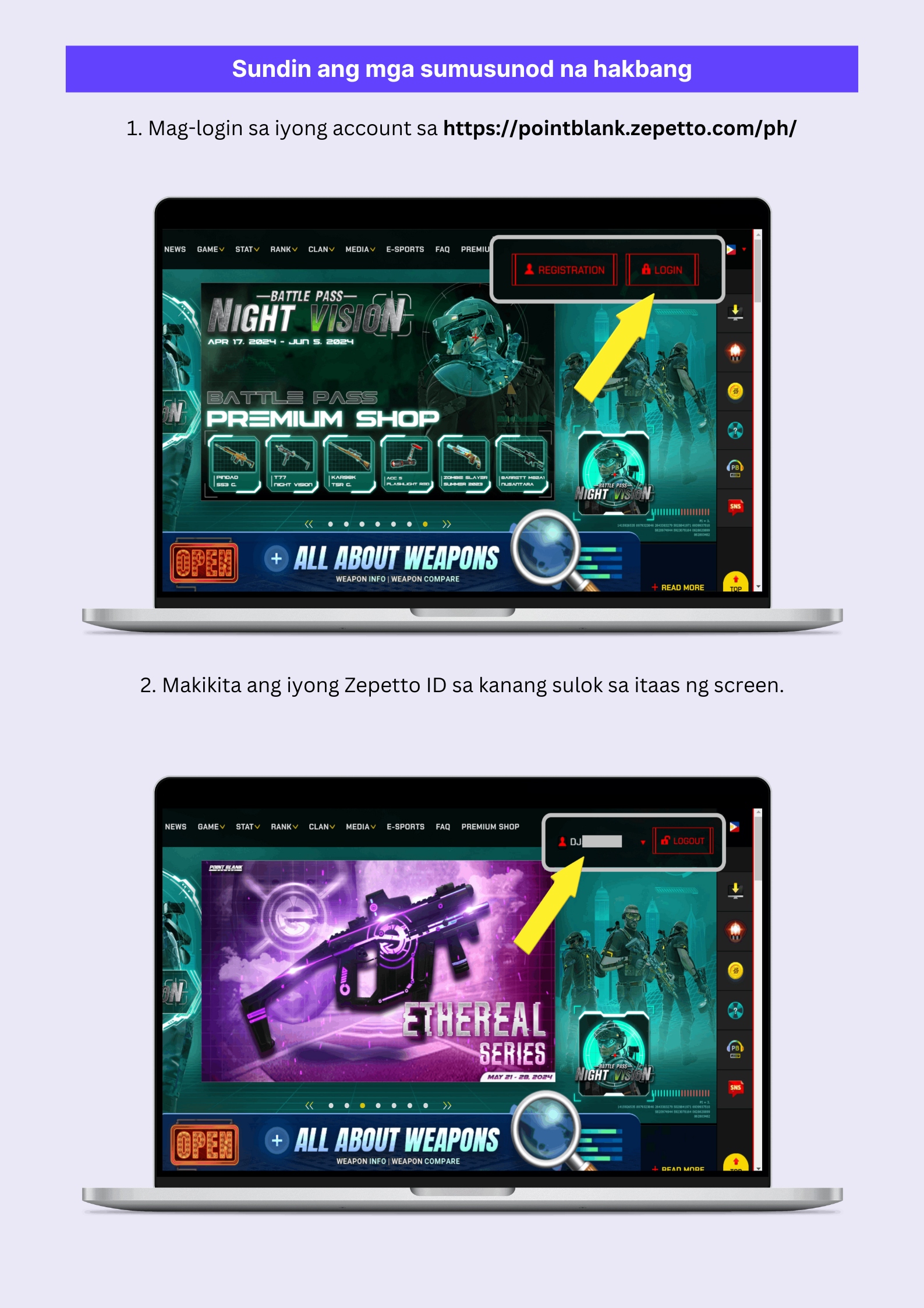 Saan Makikita Ang Aking Point Blank Zepetto ID? – Codashop Philippines