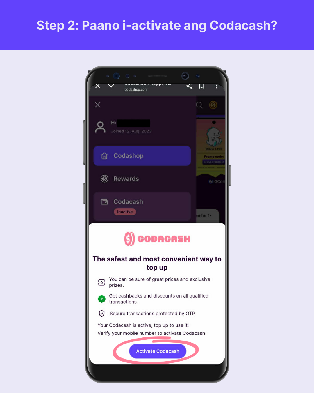 Paano i-activate ang Codacash? – Codashop Philippines