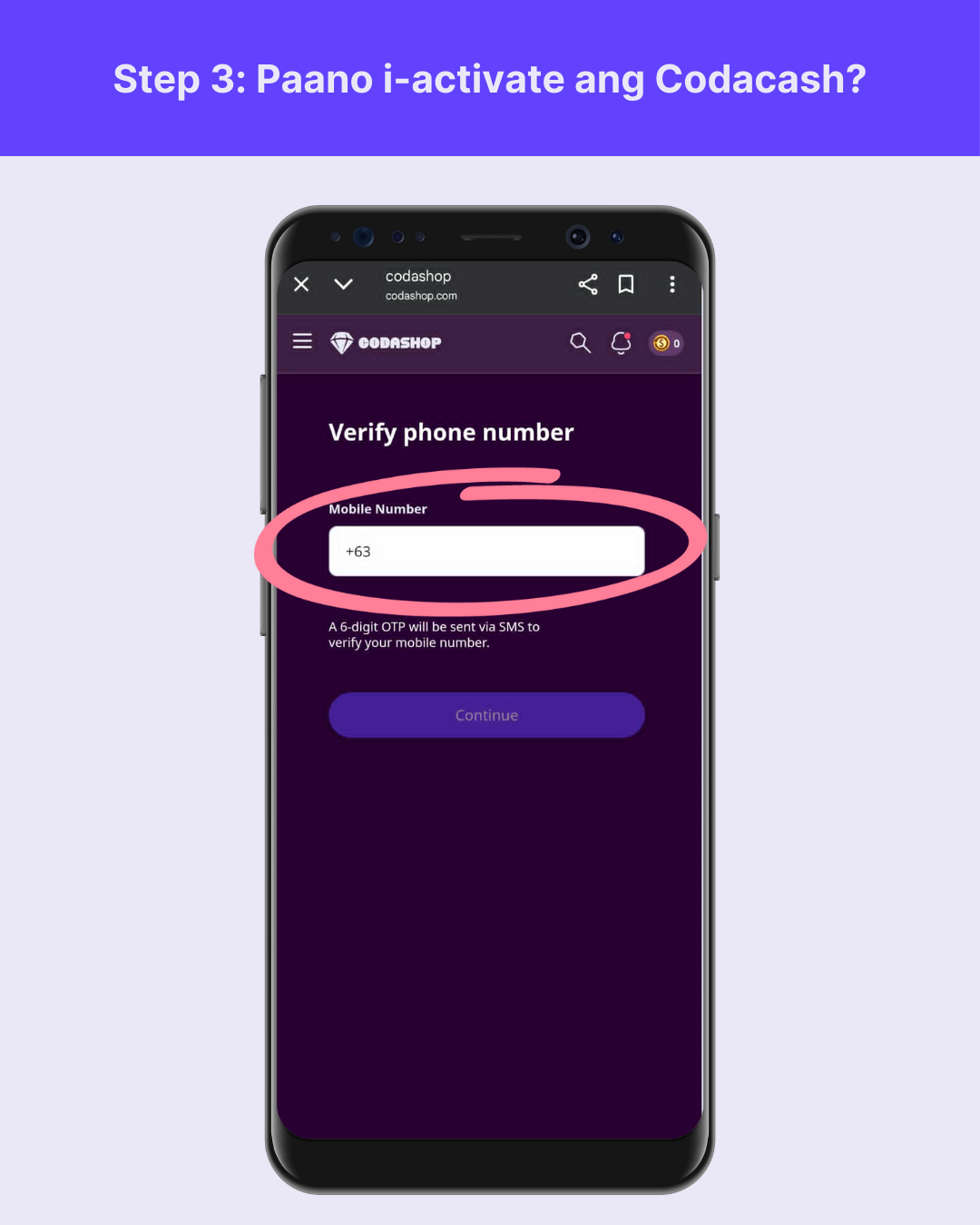 Paano i-activate ang Codacash_ Step 3.png