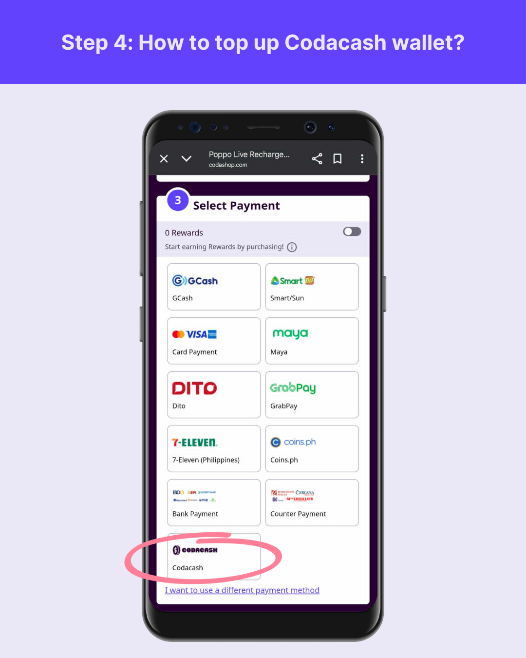 How to top up Codacash wallet? – Codashop Philippines