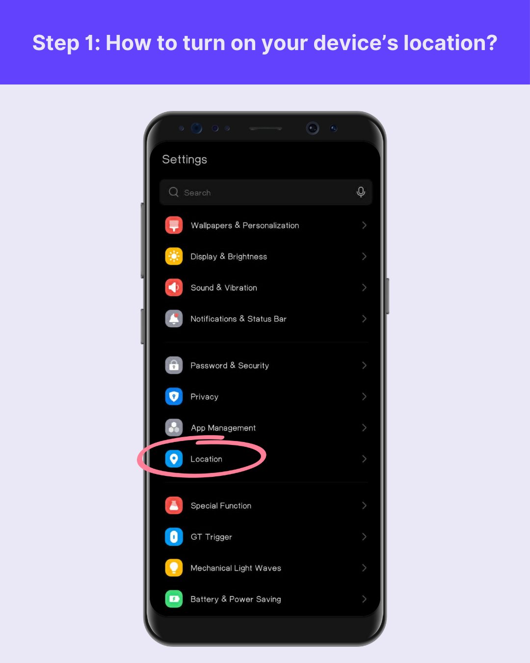 How to turn on your device location Step 1 Android.png