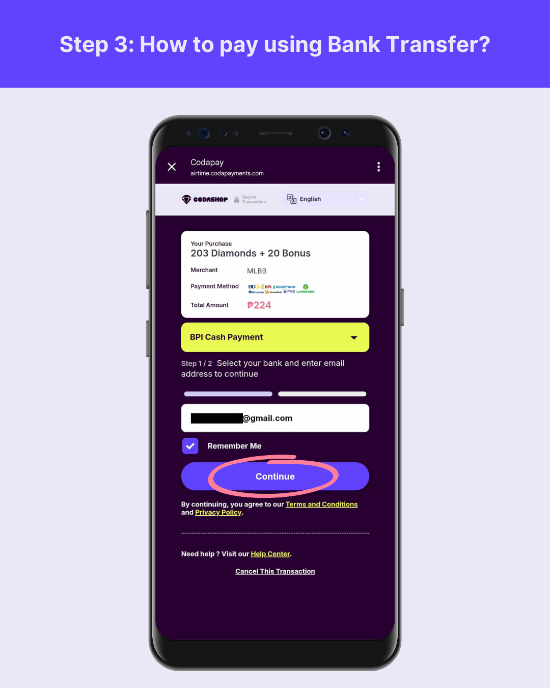 How to pay using Bank Transfer? – Codashop Philippines