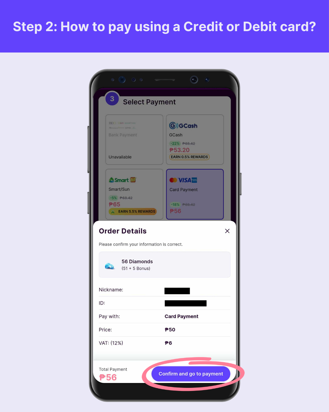 How to pay using a Credit or Debit card? – Codashop Philippines