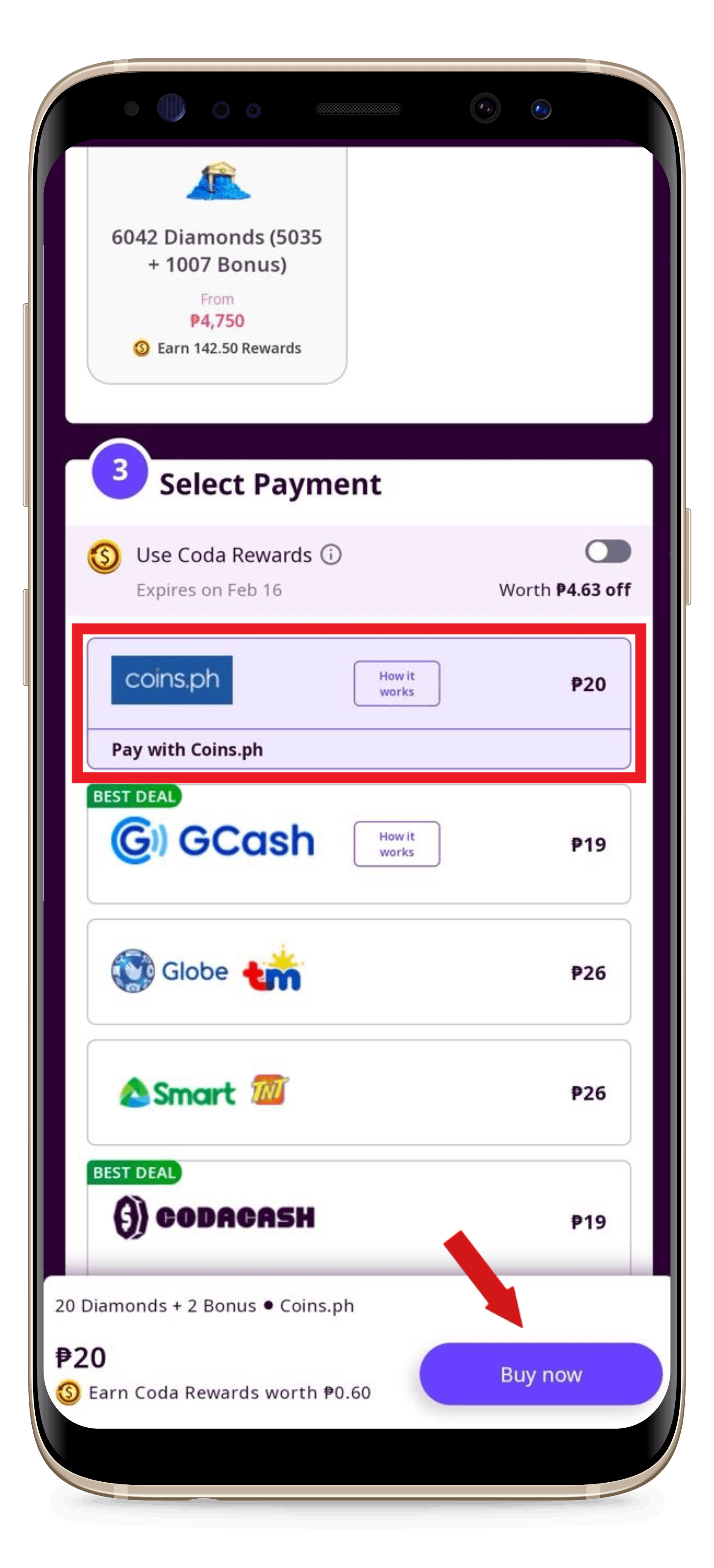 How To Make A Payment Using Coins Ph Codashop Philippines
