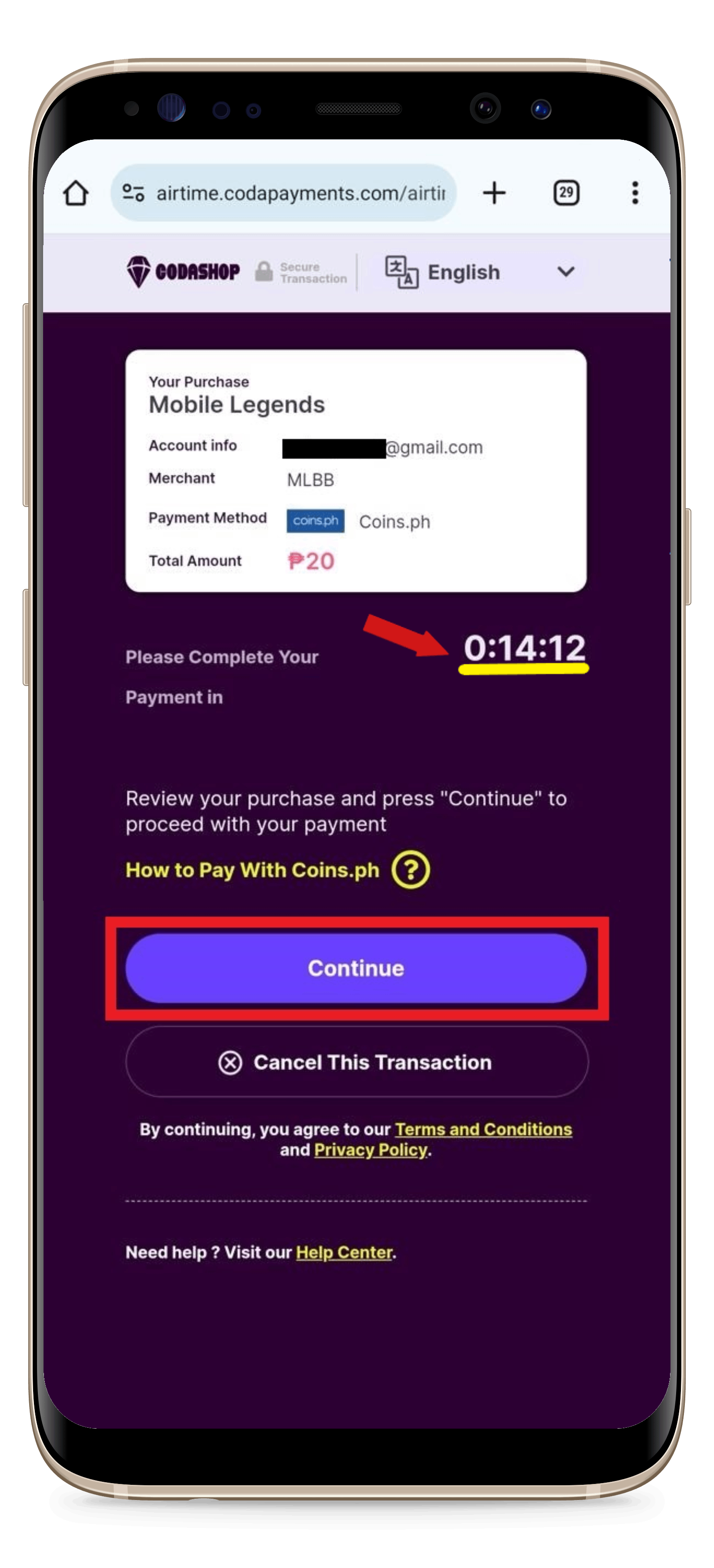 How To Make A Payment Using Coins Ph Codashop Philippines